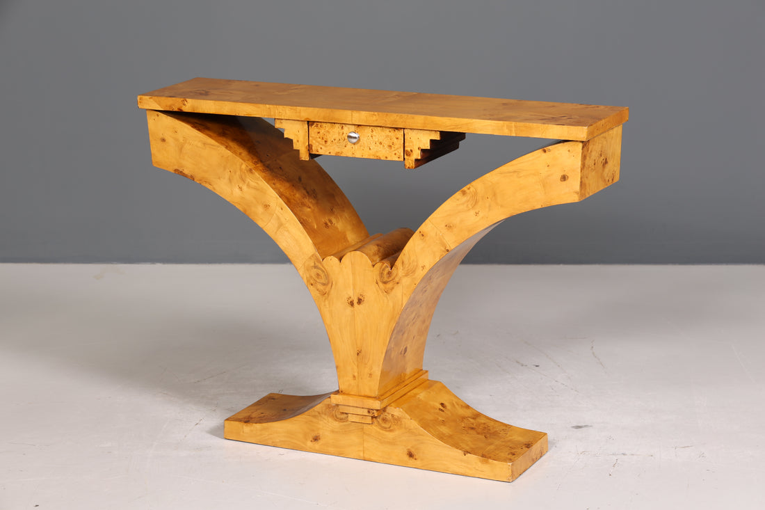 Beautiful Art Deco design wall console Biedermeier style sideboard storage table