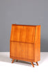 F222 Finish cm Schlichter Mid Century Sekretär Vintage Schreibmöbel echt Holz Kommode Office Secretary