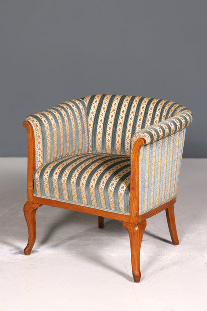 Wunderschöner Jugendstil Sessel Antik Armlehnsessel Biedermeier Lounge Sessel um 1910 1 von 2