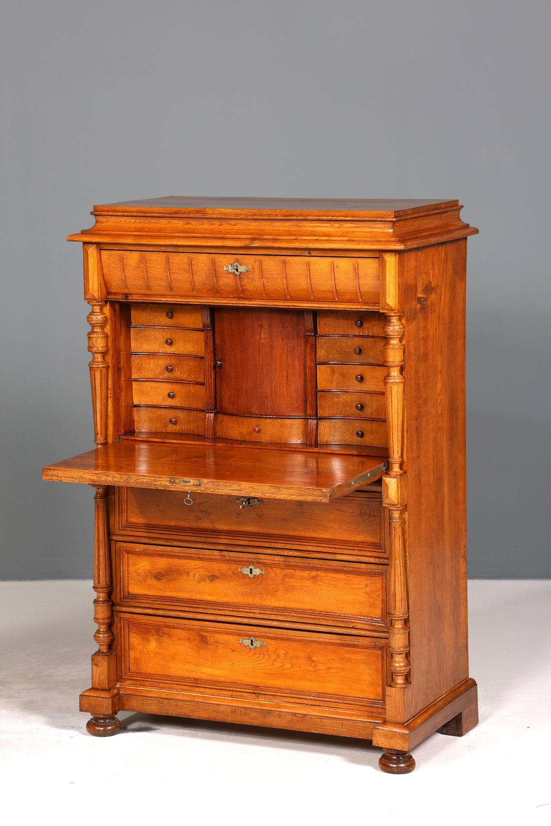 Wunderschöner Gründerzeit Sekretär Vertiko Highboard Louis Philippe Kommode um 1880