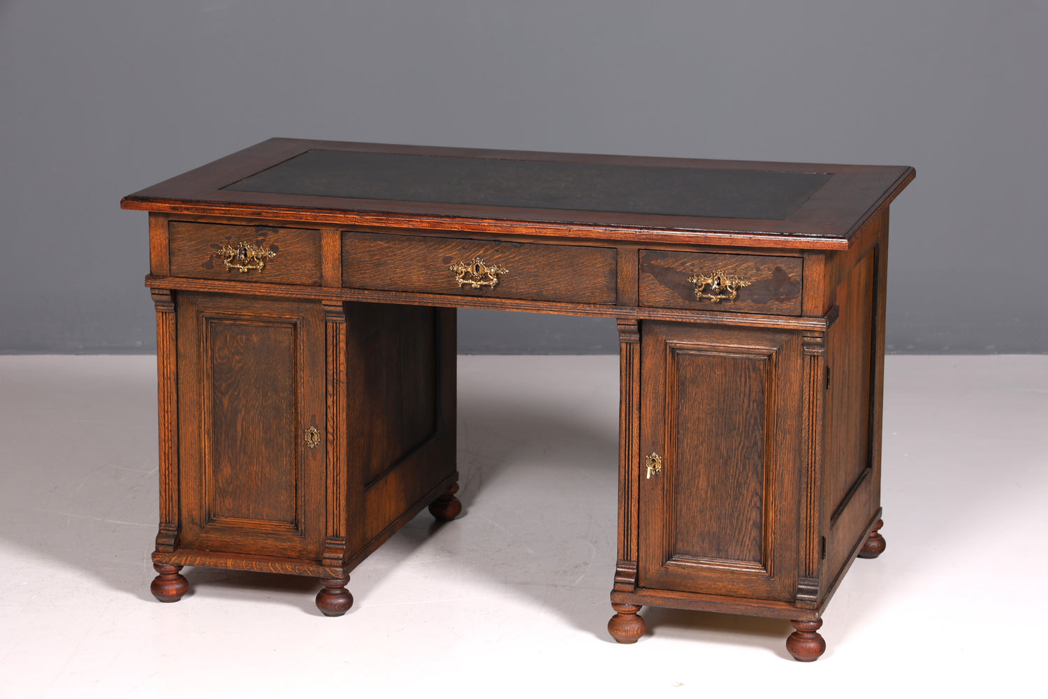 Traumhafter Jugendstil Schreibtisch Gründerzeit Bürotisch echt Holz Desk Office Table