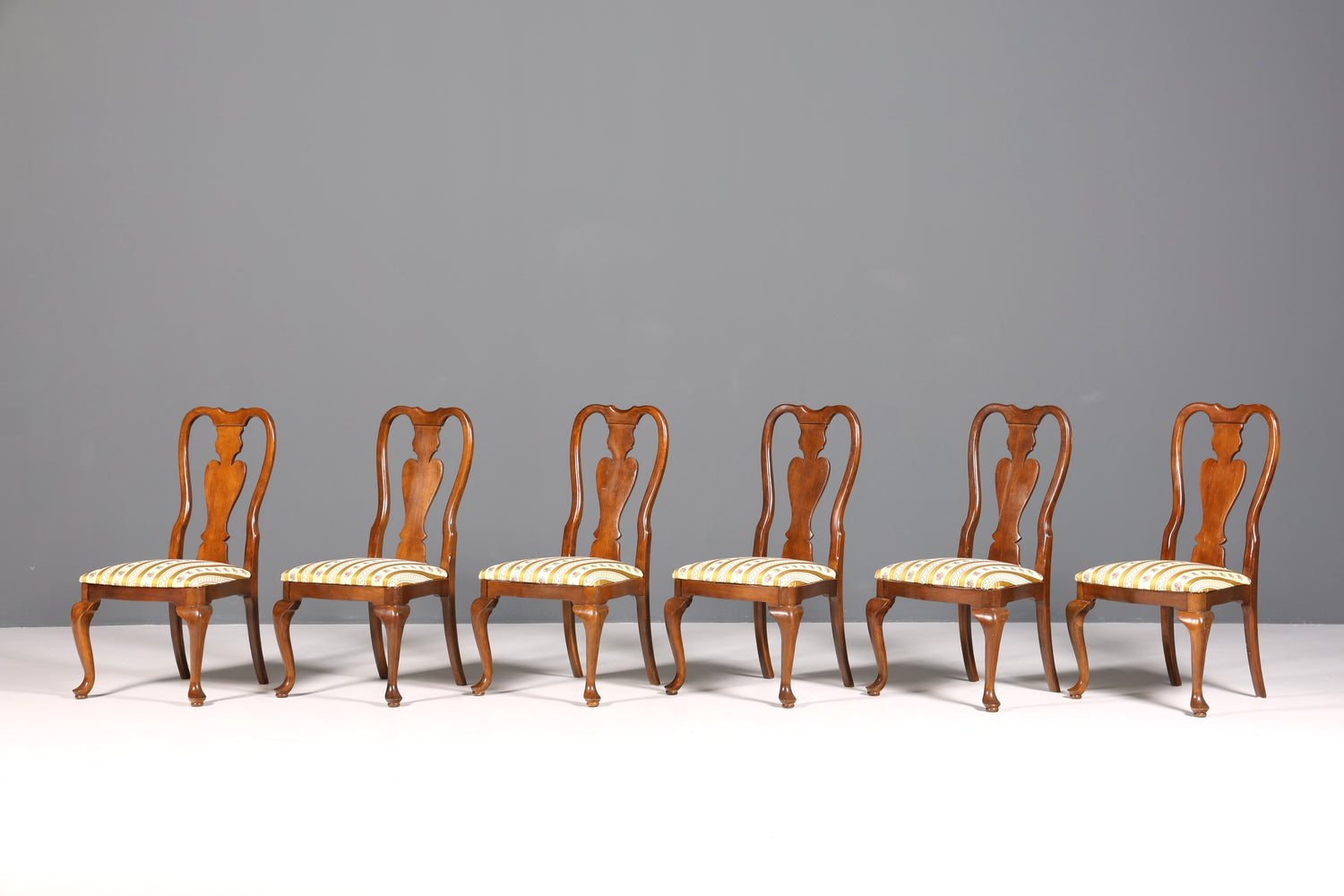 6x Edle Stühle im Drexel Heritage Stil Stuhlset Chippendale Stil Küchenstuhl Set Esszimmer Stühle