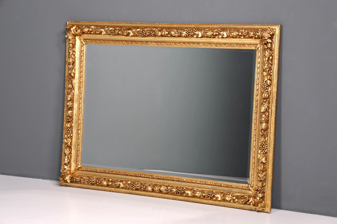 Beeindruckender XXL Prunk Barock Stil Standspiegel Antik Stil Gold Ornament Flurspiegel Spiegel