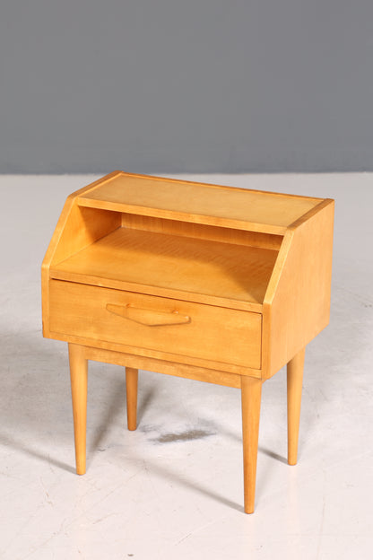 Traumhafte Hellerau Kommode Mid Century Nachttisch echt Holz Beistelltisch VEB Möbel 2 von 2