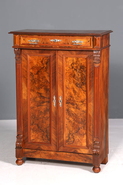 Wunderschönes Gründerzeit Vertiko Jugendstil Schrank Antik Highboard Kommode