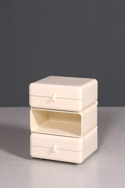 Seltene Mid Century Kommode Space Age Module Nachttisch Design Frankreich Vintage Schubladenkommode 1 von 5