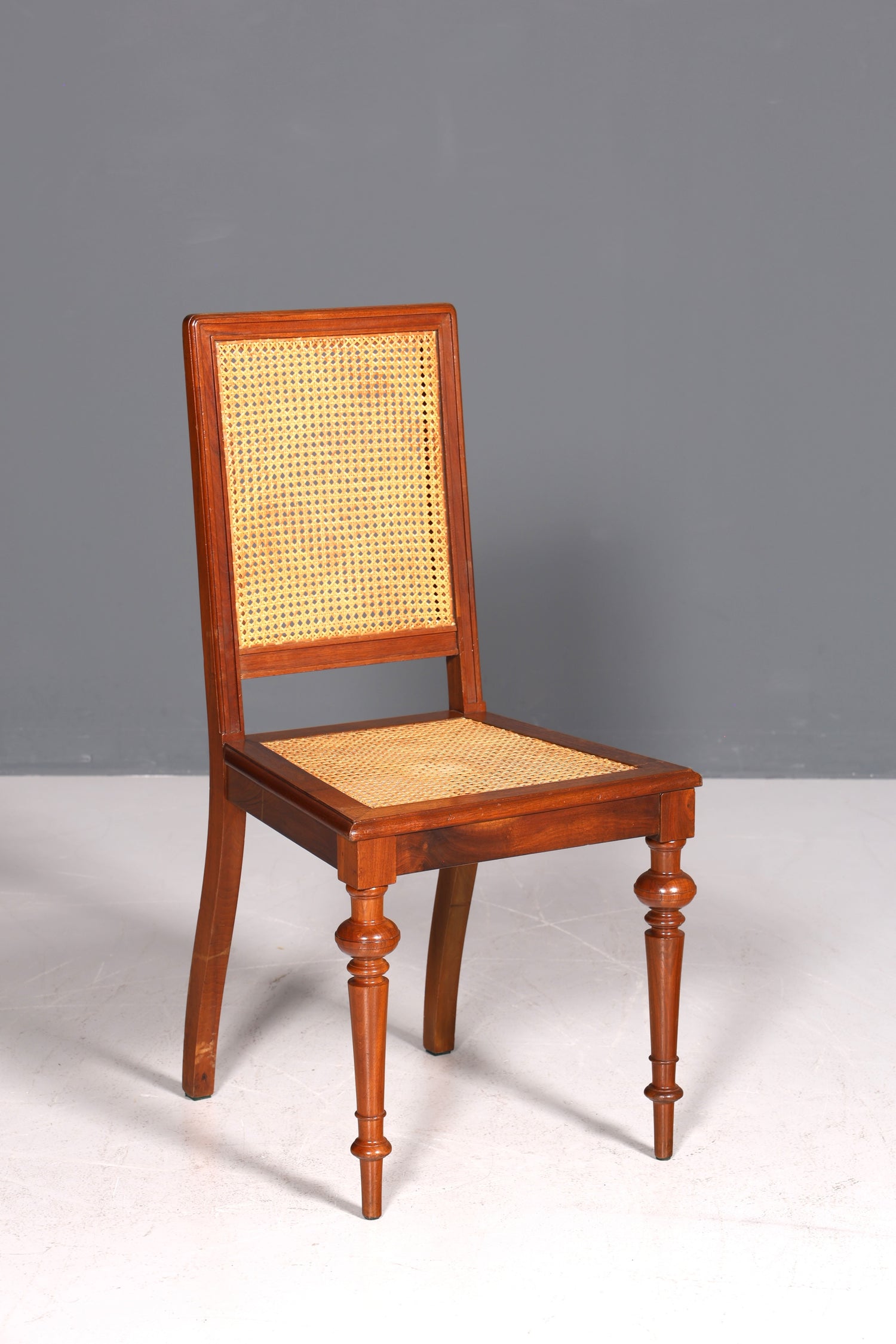 Stilvoller Gründerzeit Stuhl Antik Korbgeflecht Schreibtisch Stuhl Sekretär Stuhl Antik Küchenstuhl 2 von 2