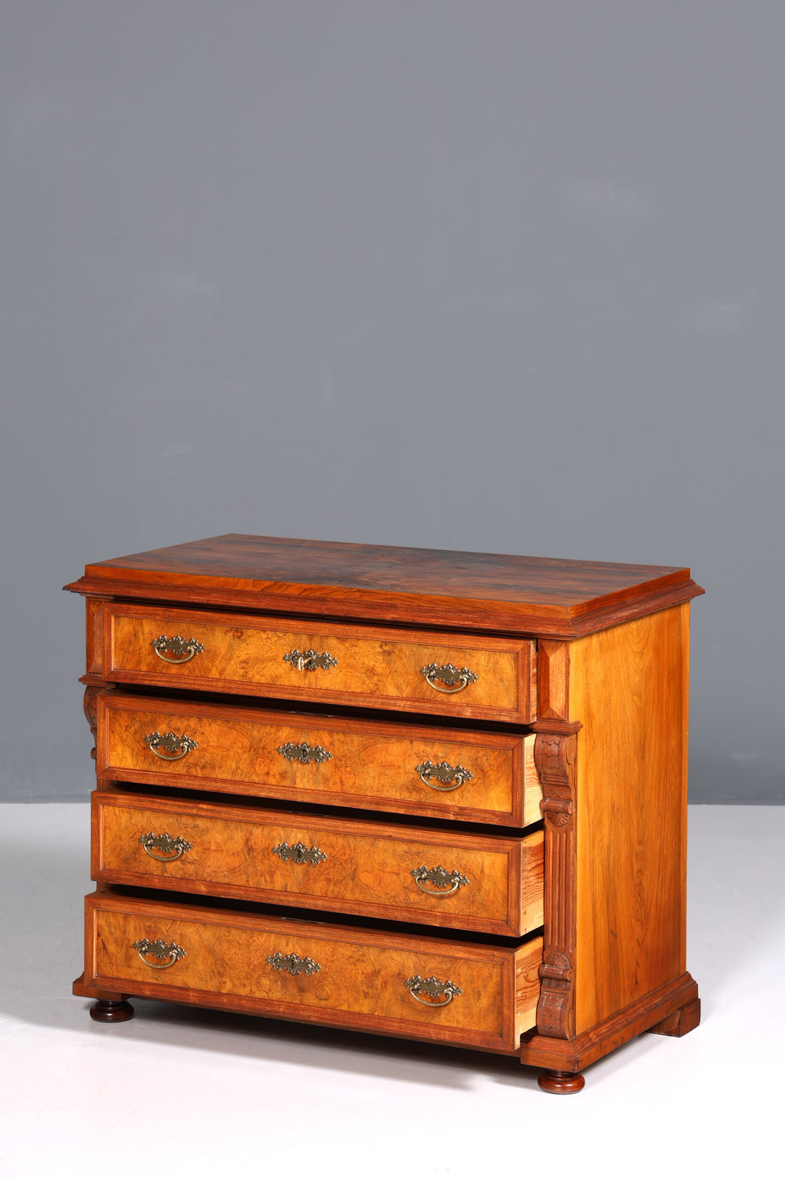 F227 Finish cm Wunderschöne Gründerzeit Kommode Jugendstil Antik Sideboard Schubladenkommode Wäschekommode