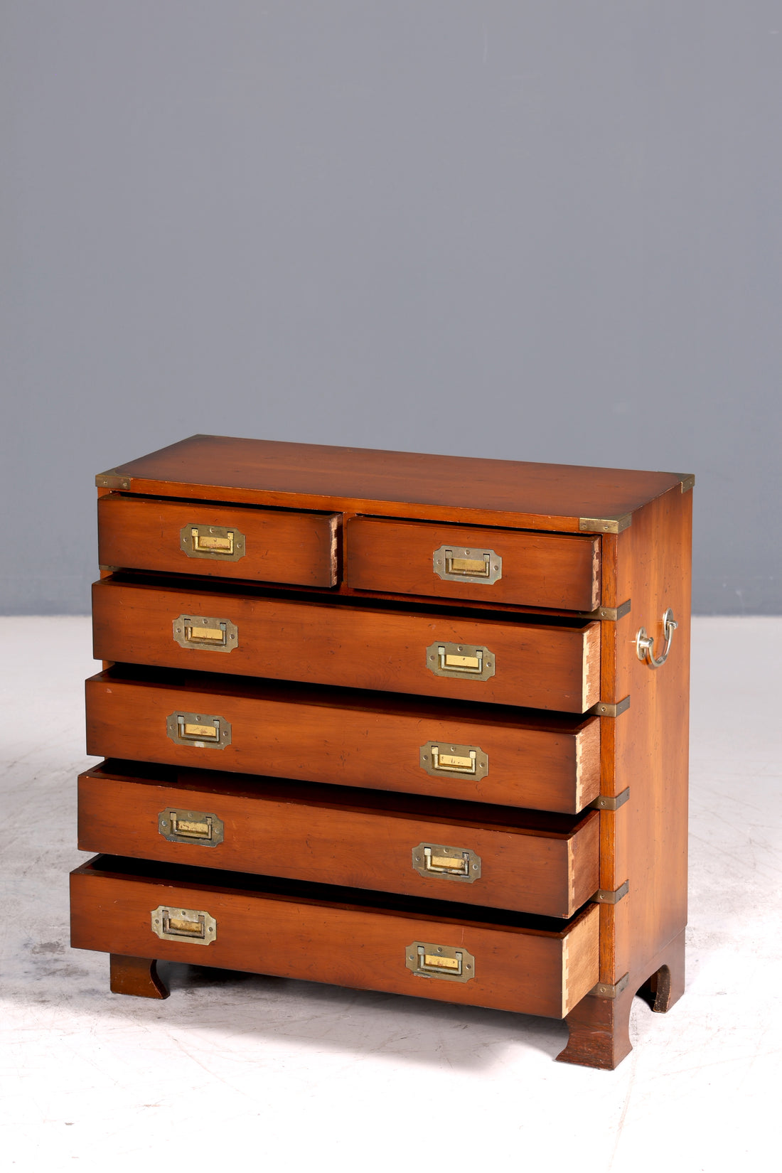 Traumhafte Englische Kommode Maritime Schiffs Kommode Englisch Antik Schrank Military Chest