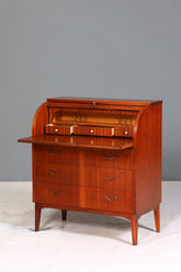 Traumhafter Mid Century Rollladen Sekretär Danish Design echt Holz Rollladen Kommode