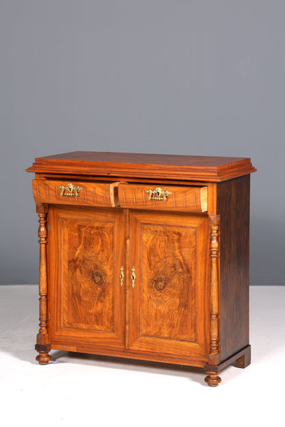 Wunderschöner Gründerzeit Schrank Louis Philippe Nussbaum Kommode um 1880