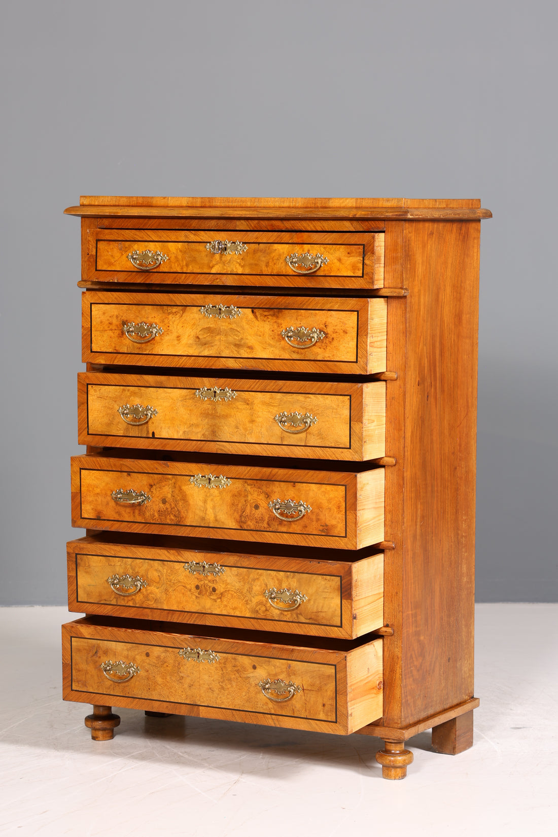 Edles Gründerzeit Vertiko Jugendstil Schrank Antik Highboard Kommode Schubladenkommode