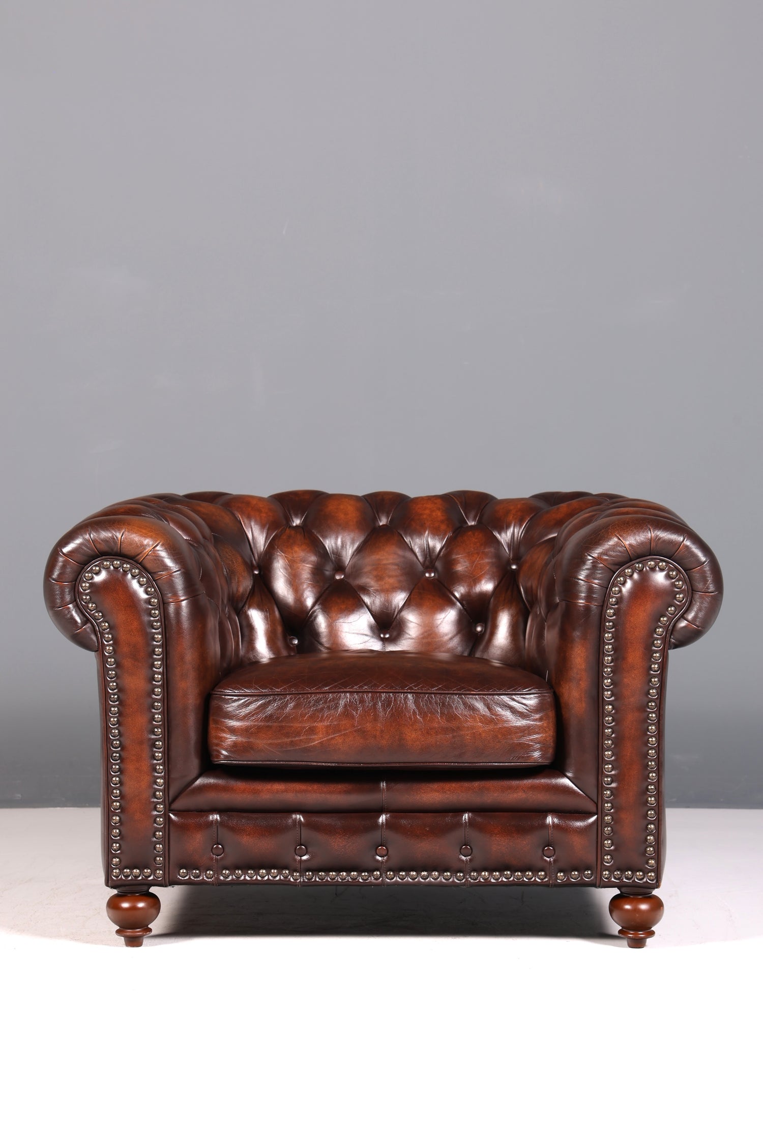 Stilvoller Original Chesterfield Sessel Englischer Armlehnsessel Englisch Herrensessel