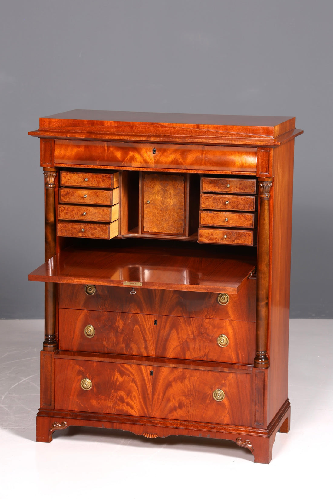 Traumhafter Original Biedermeier Sekretär um 1860 Englisch Kommode Antik Bürokommode