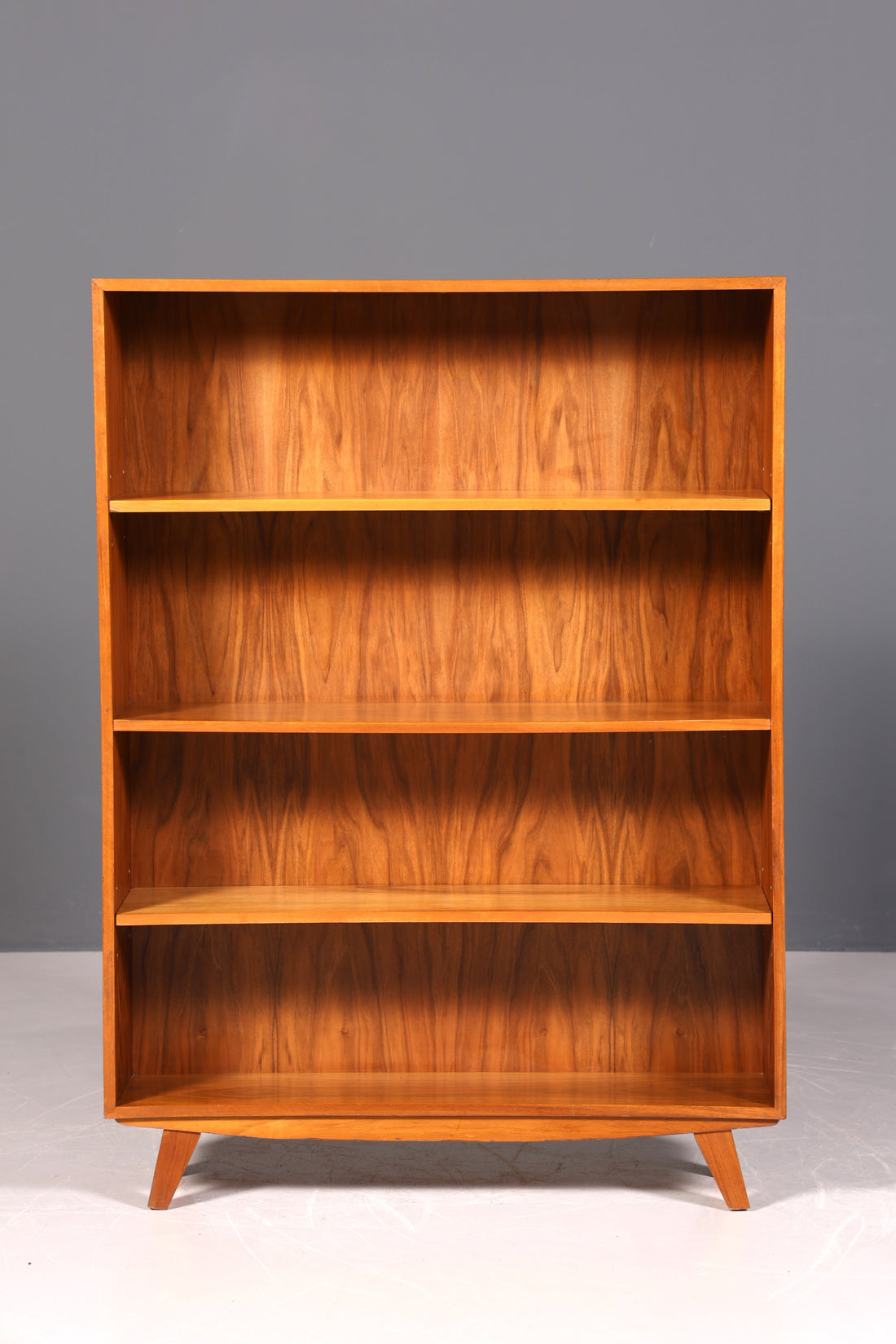 Wunderschönes Original Musterring Regal Mid Century Bücherregal Retro echt Holz Buchablage