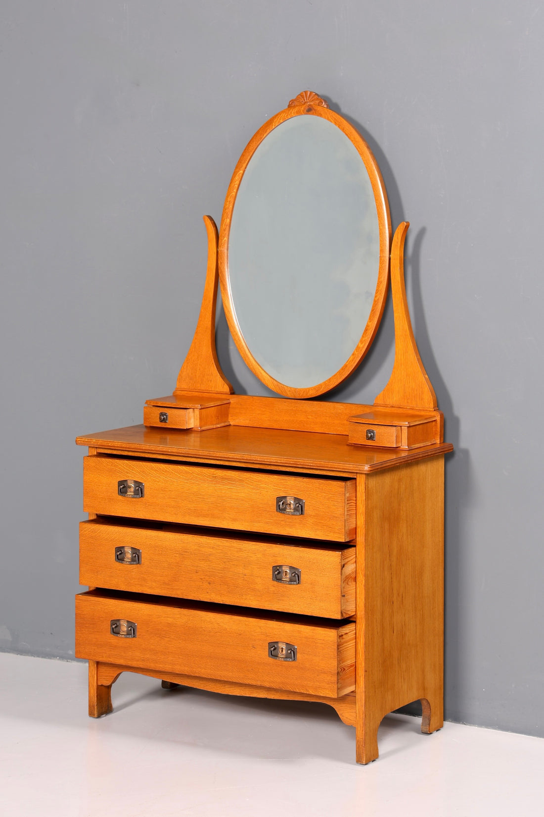 Traumhafte Jugendstil Kommode Antik Sideboard mit Spiegel Flurkommode Frisierkommode