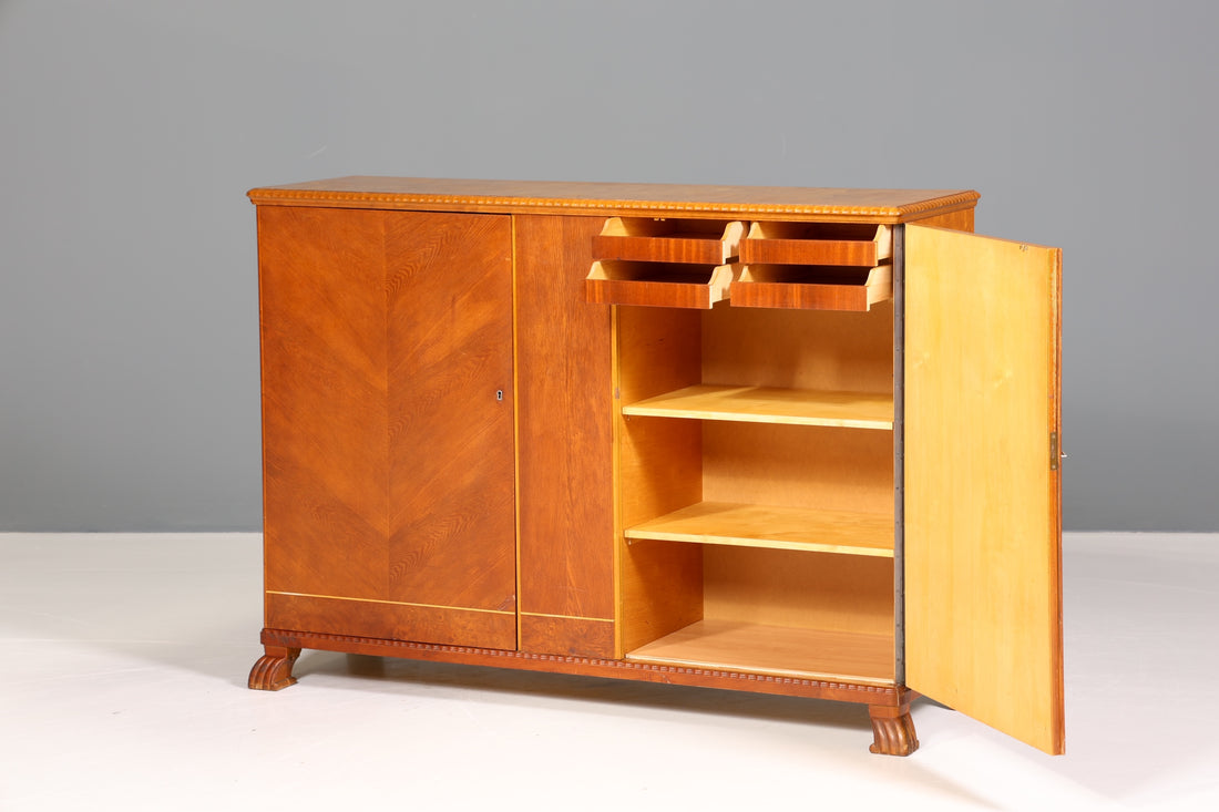 Stilvolles Original Art Deco Schrank Vertiko Sideboard um 1930 Highboard Kommode