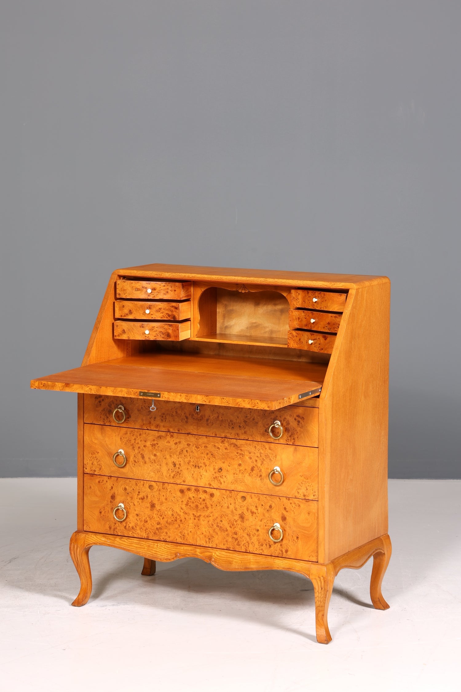 Wunderschöner Sekretär um 1930 Büro Kommode Kirschholz Schreibtisch Bürokommode