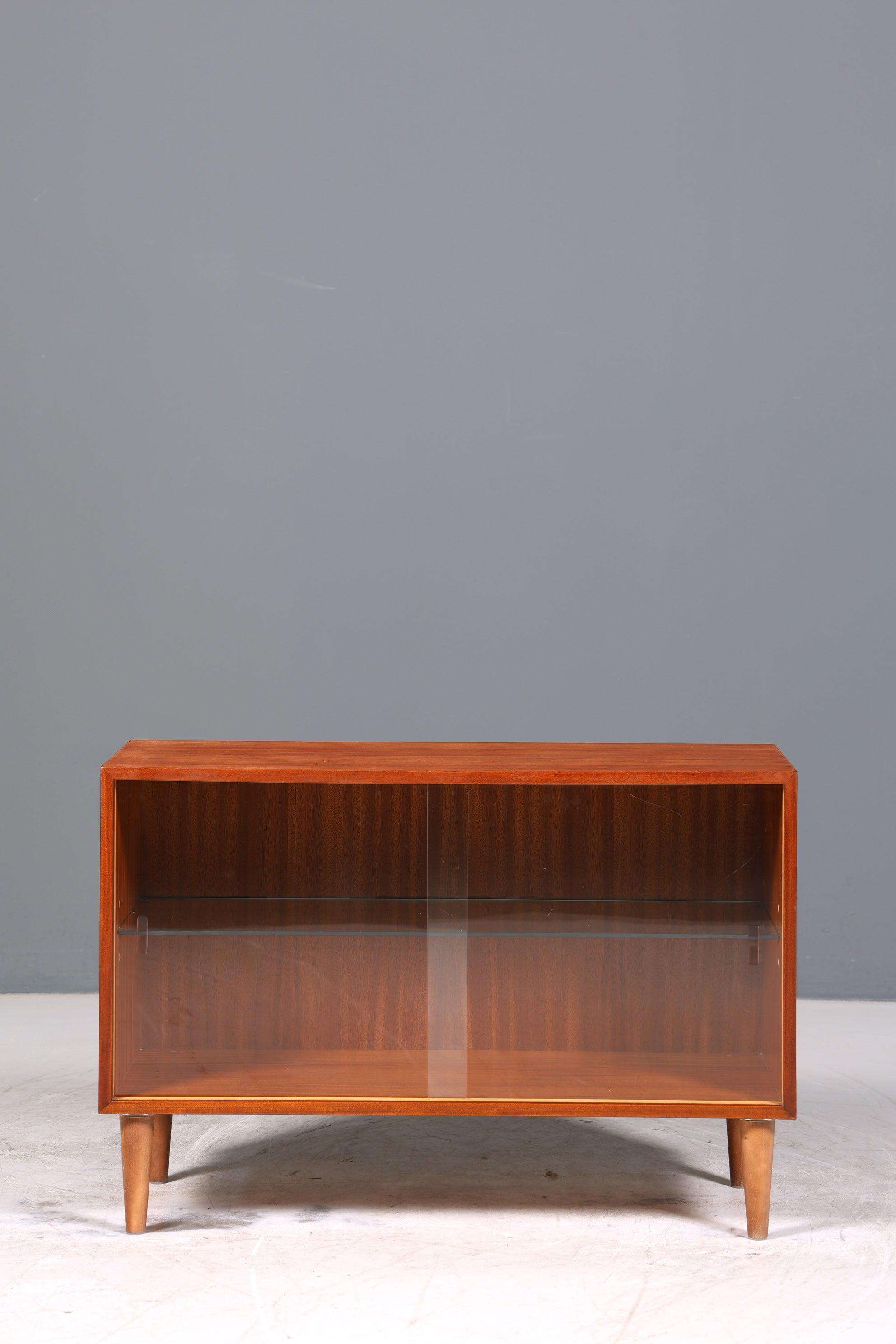 Traumhafte Mid Century Vitrine Vintage Schrank Retro Glas Regal Bücherregal