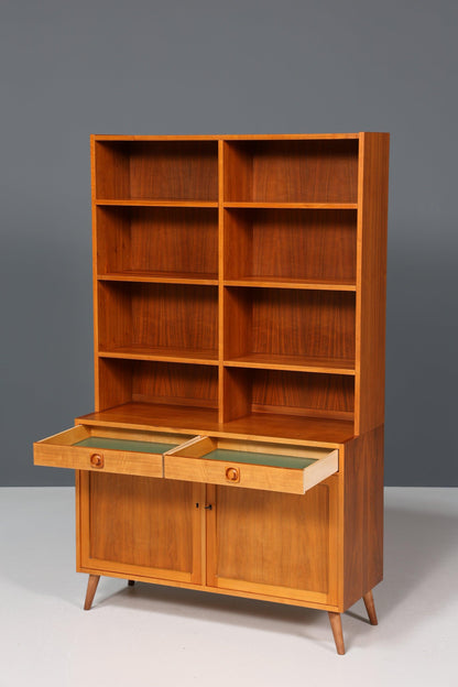 Traumhaftes Mid Century Regal &quot;Made in Denmark&quot; echt Holz Schrank Danish Design Retro Kommode Vintage Bücherregal 60er Jahre