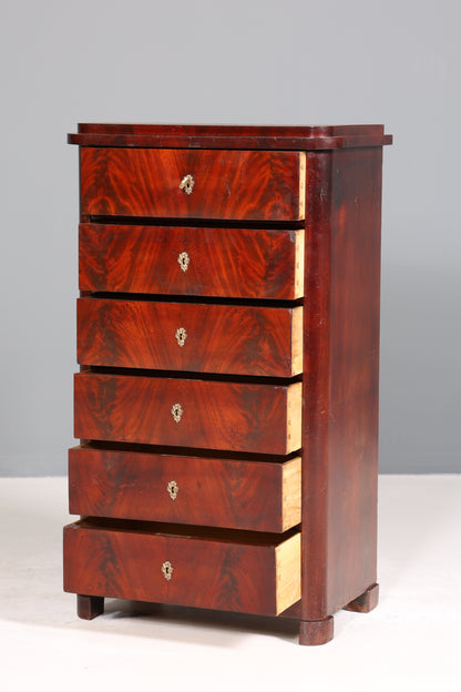 Wunderschöne Louis Philippe Chiffoniere um 1880 Gründerzeit Vertiko Schrank Semainier