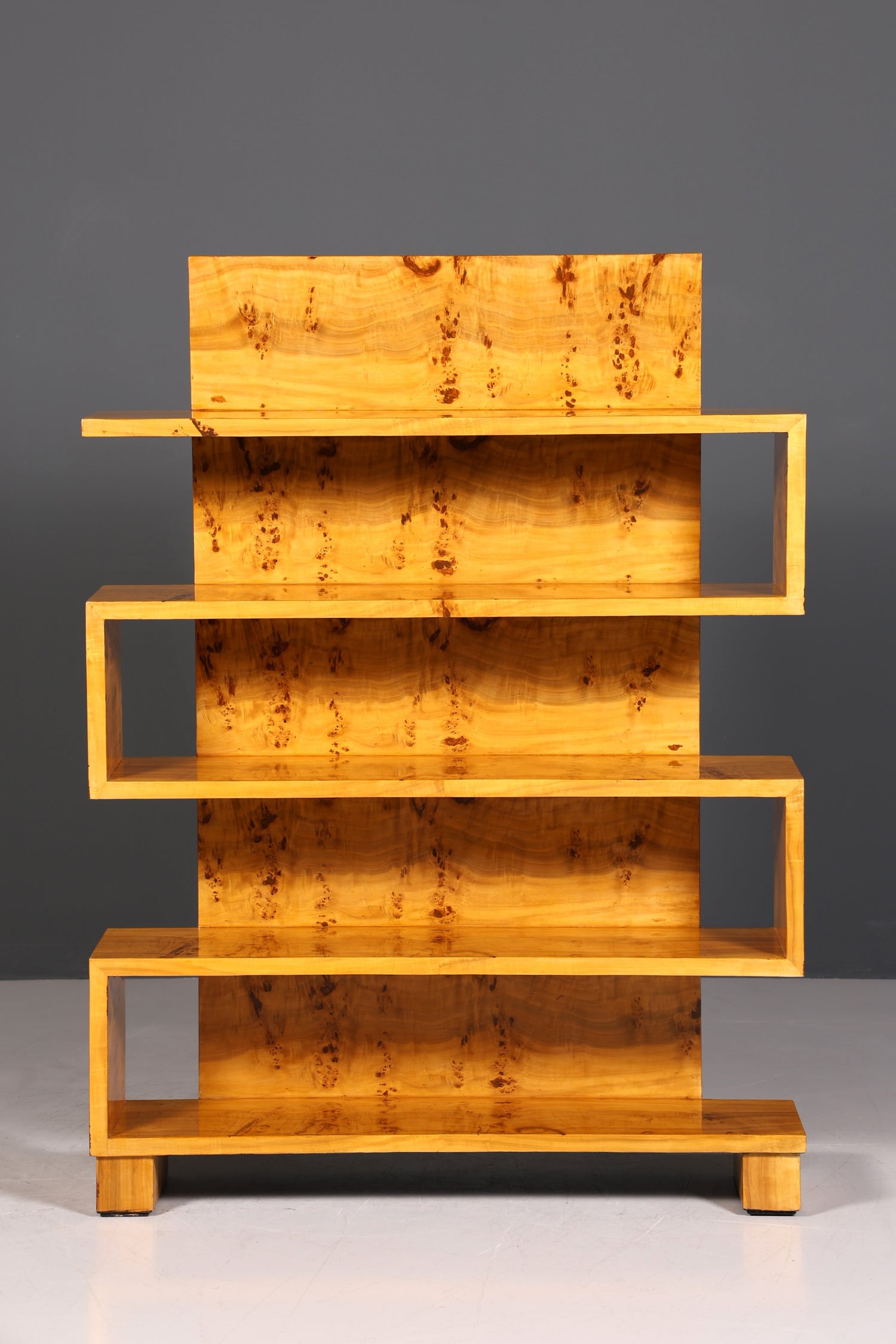 Traumhaftes Art Deco Stil Bücherregal Birke Luxus Möbel Kult Schrankregal Regal