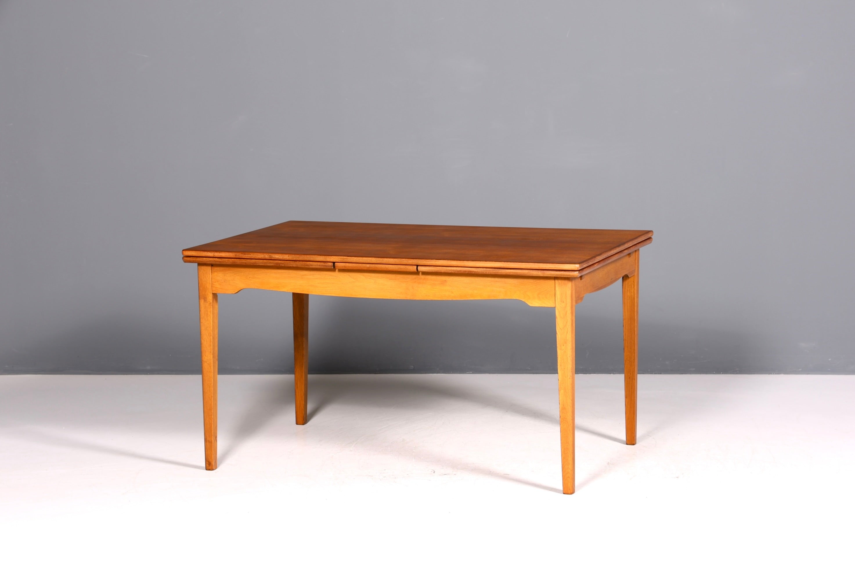 Traumhafter Mid Century Esstisch ausziehbarer Danish Design Teak Holz Küchentisch Esszimmer Tisch