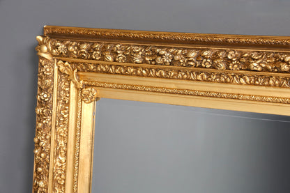 Stilvoller XXL Prunk Barock Stil Standspiegel Antik Stil Ornament Gold Flurspiegel Spiegel