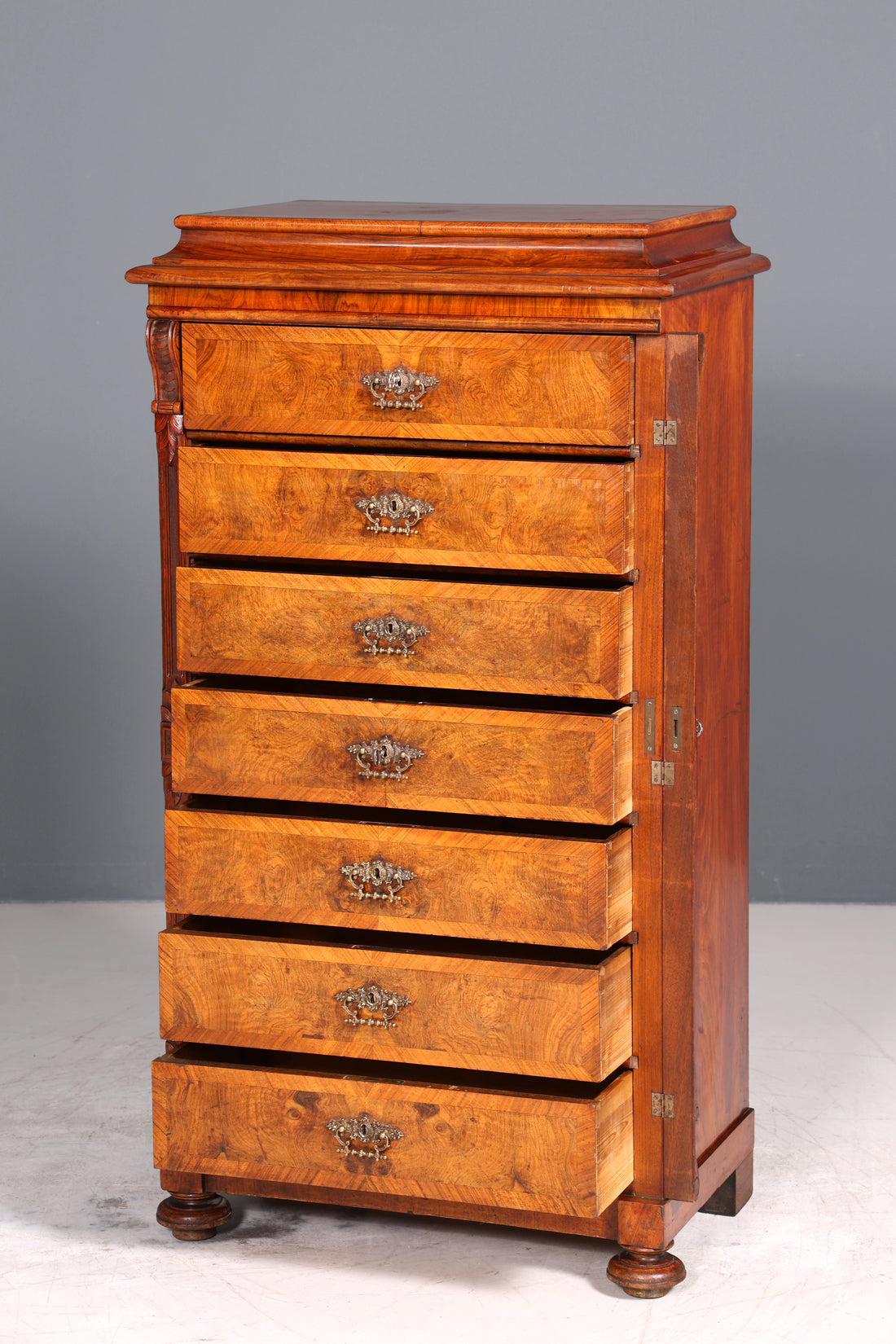 Wunderschönes Gründerzeit Vertiko Louis Philippe Kommode um 1880 Schubladenkommode Chiffoniere