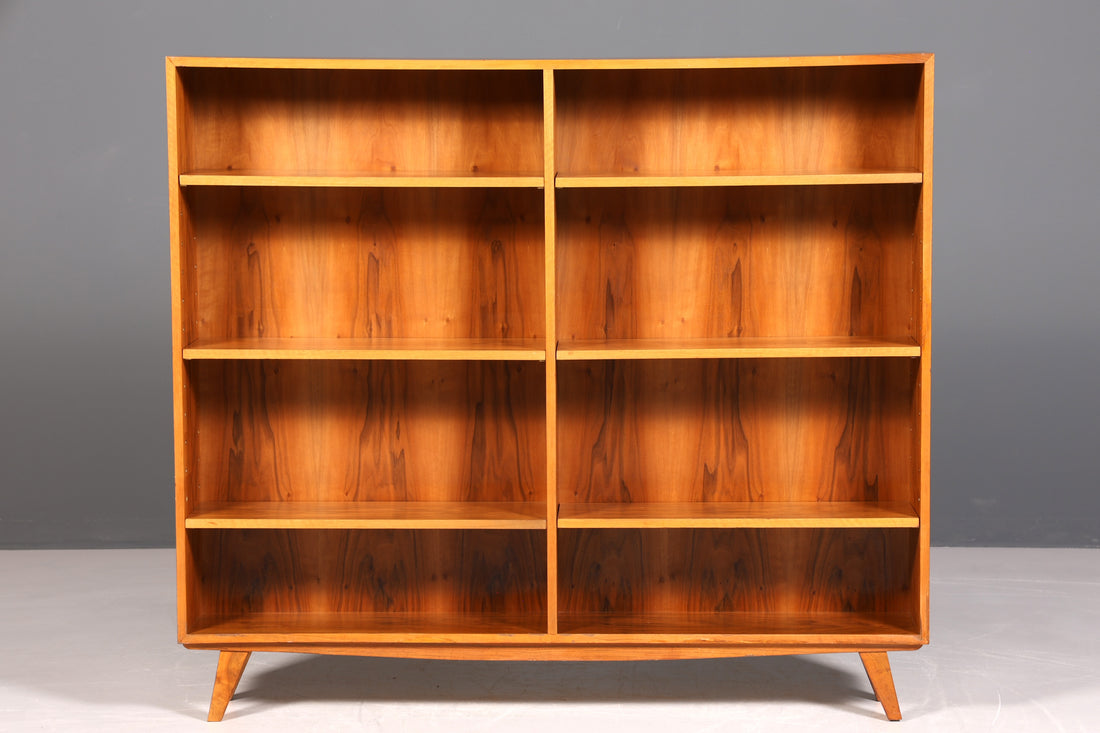 Wunderschönes Original XXL Musterring Regal Mid Century Bücherregal Retro echt Holz Buchablage