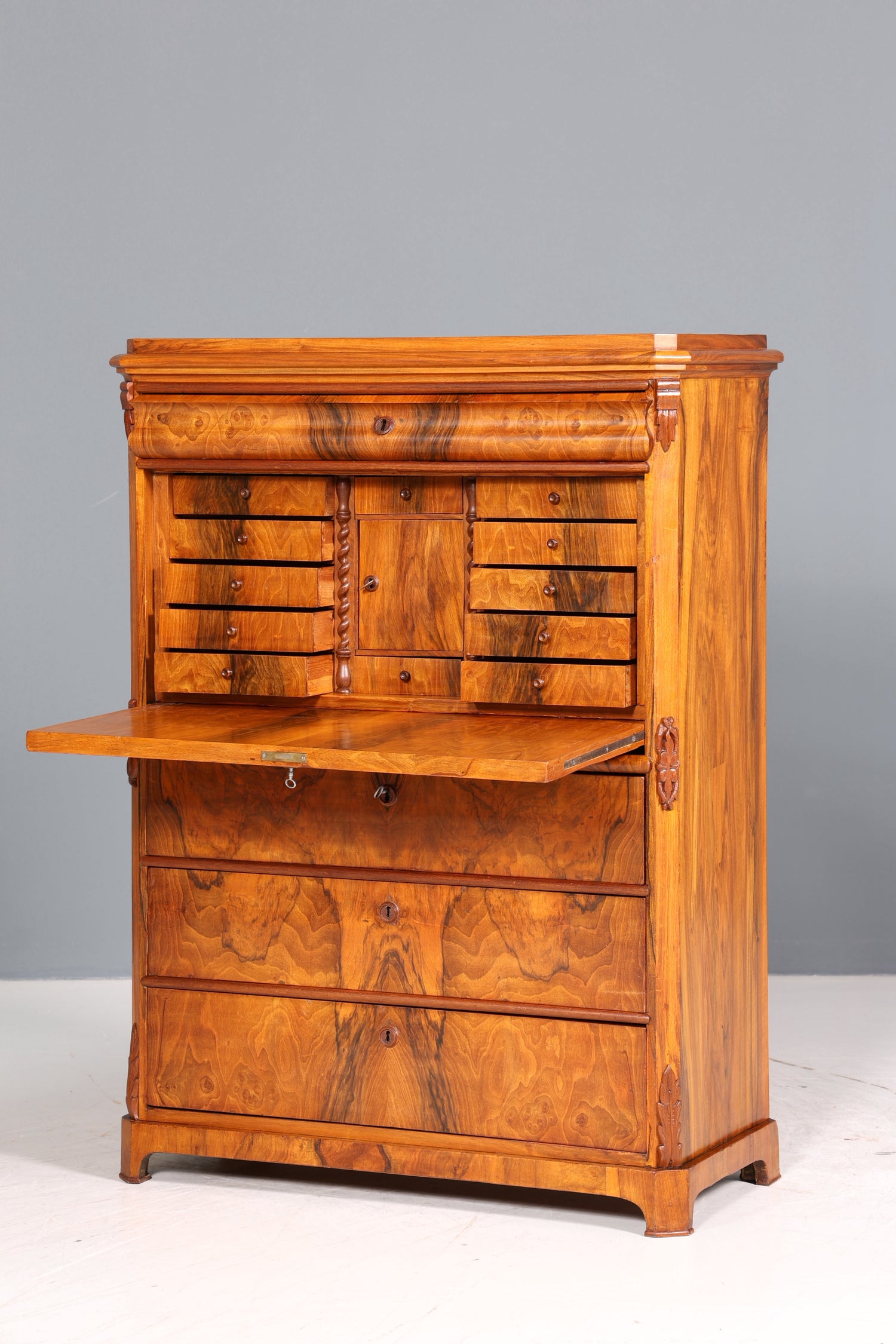 Traumhafter Louis Philippe Sekretär um 1880 Gründerzeit Antik Schrank Chiffoniere