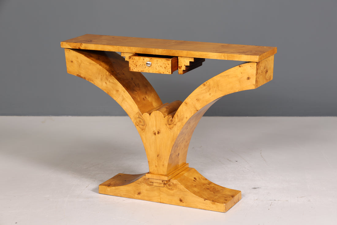 Beautiful Art Deco design wall console Biedermeier style sideboard storage table