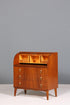 Wunderschöner Mid Century Rollladen Sekretär echt Holz Schrank Office Kommode 60er Jahre