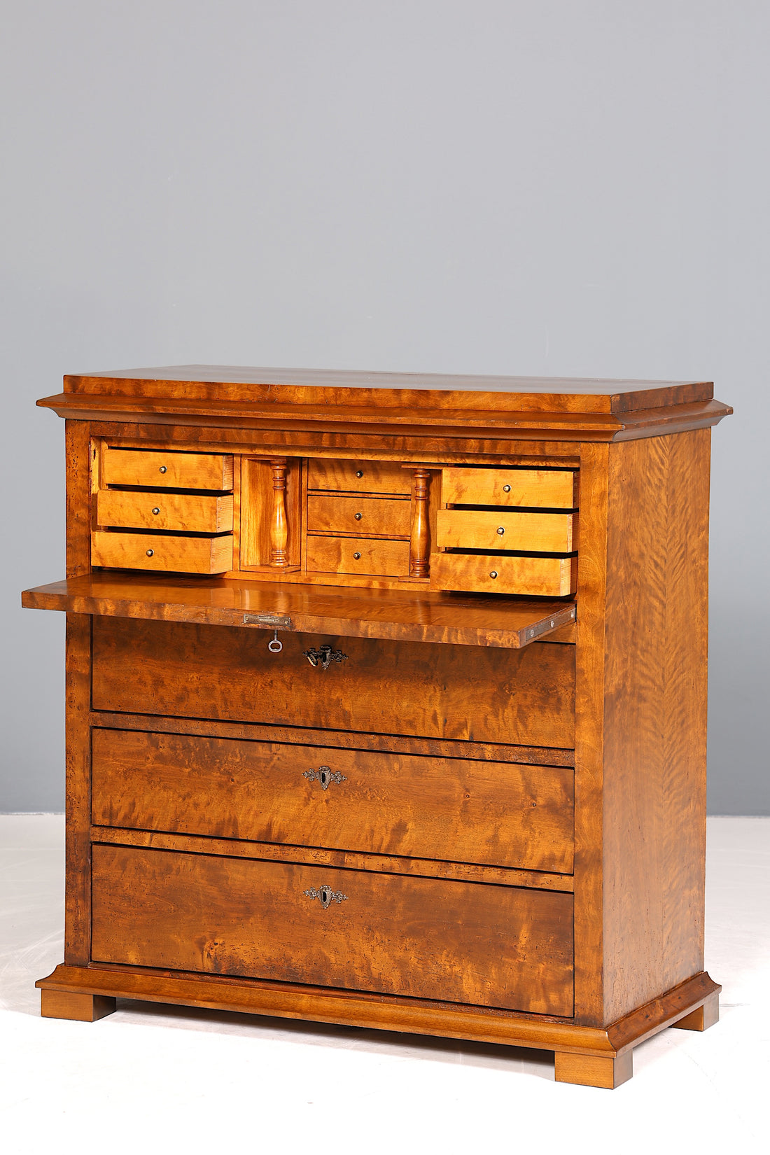 Wunderschöner Biedermeier Sekretär Vertiko Antik Kommode Louis Philippe Schreibkommode