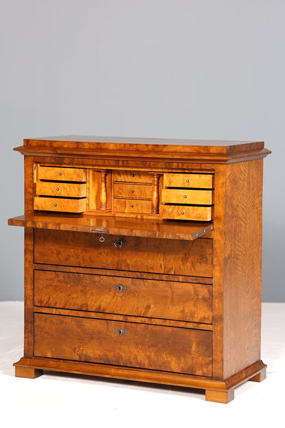 Wunderschöner Biedermeier Sekretär Vertiko Antik Kommode Louis Philippe Schreibkommode