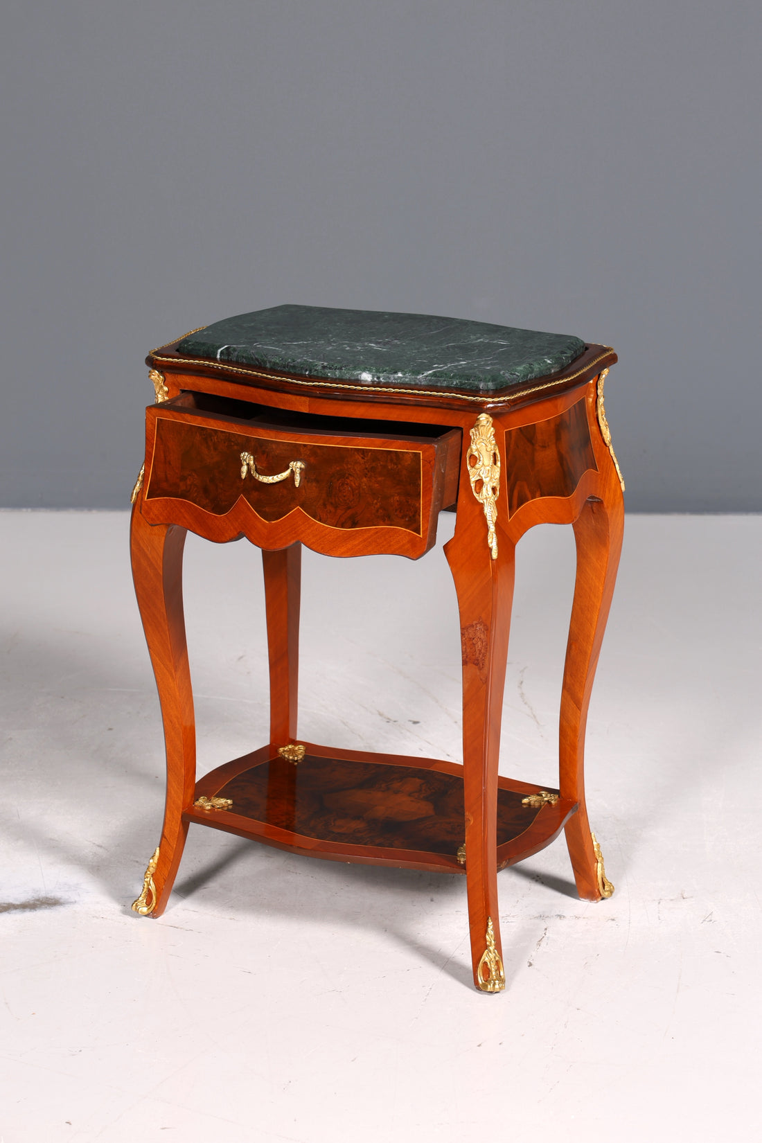 Beautiful Louis XV side table baroque style storage table marble chest of drawers telephone table