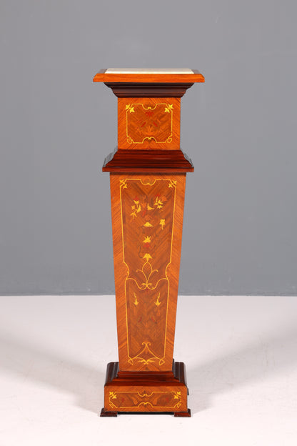 Traumhafte Barock Stil Säule Louis XV Blumensäule Naturstein Marmor Ablage Tisch