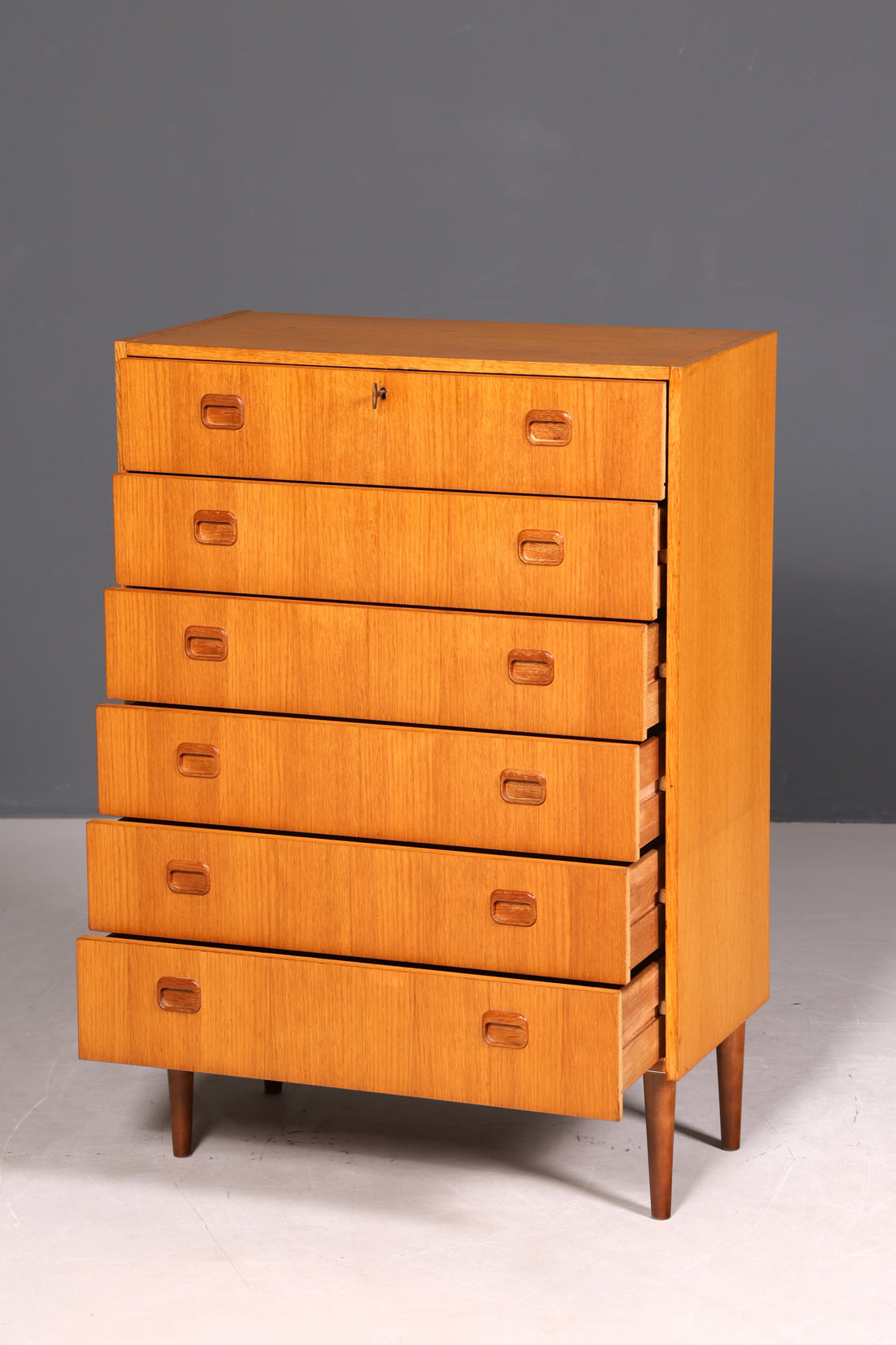 Wunderschöne Mid Century Kommode Teak Holz Sideboard Vintage Schubladen Kommode