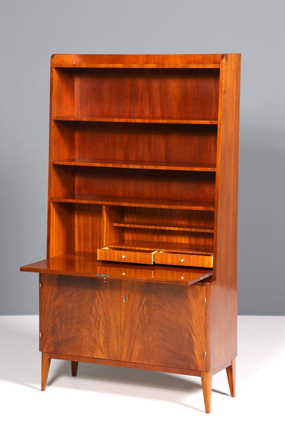 F184 Finish Wunderschöner Mid Century Schrank Bücherregal Vintage Sekretär Highboard Holz Regal