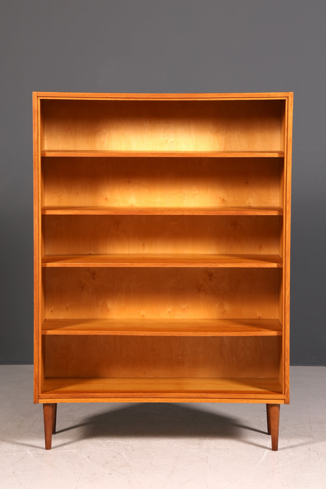 G270 Finish cm Schlichtes Mid Century Regal Vintage Bücherregal Schrank Buchablage 60s Bookshelf (Kopie)