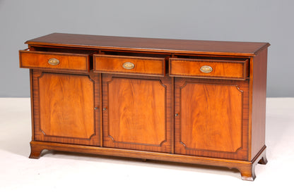 Traumhaftes Englisches Sideboard Original Heldense Buffet Antik Stil Mahagoni Schrank Anrichte