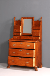 Wunderschöne Gründerzeit Kommode Antik Louis Philippe Sideboard mit Spiegel Flurkommode