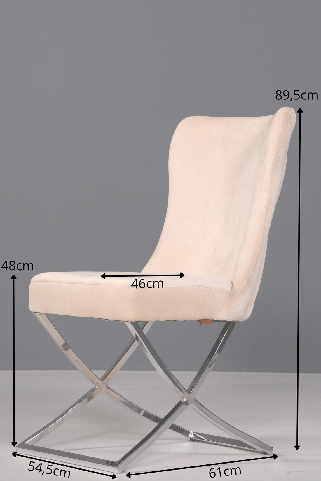 Edler Chesterfield Esszimmerstuhl &quot;Valencia&quot; in Beige