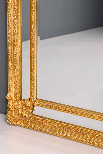 Beeindruckender XXL Prunk Barock Stil Standspiegel Antik Stil Gold Ornament Flurspiegel Spiegel Standspiegel