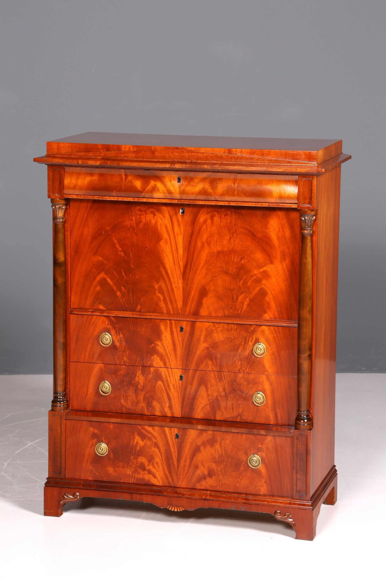 Traumhafter Original Biedermeier Sekretär um 1860 Englisch Kommode Antik Bürokommode