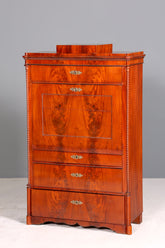 Stilvoller Louis Philippe Sekretär um 1880 Kommode Antik Biedermeier Stil Bürokommode