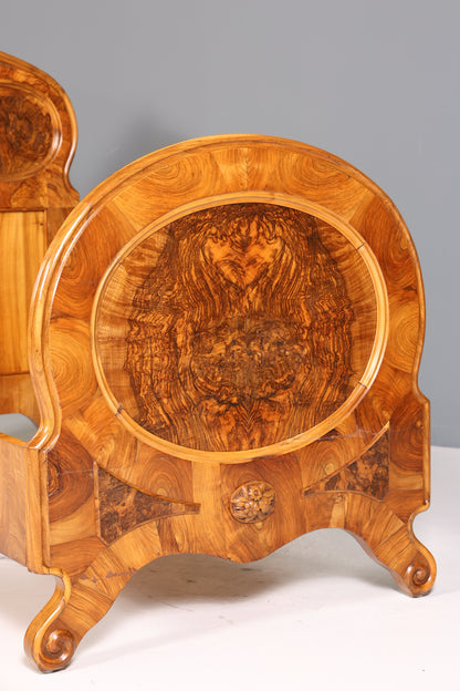 Wunderschönes Louis Philippe Bett Antik Bettgestell echt Holz um 1890