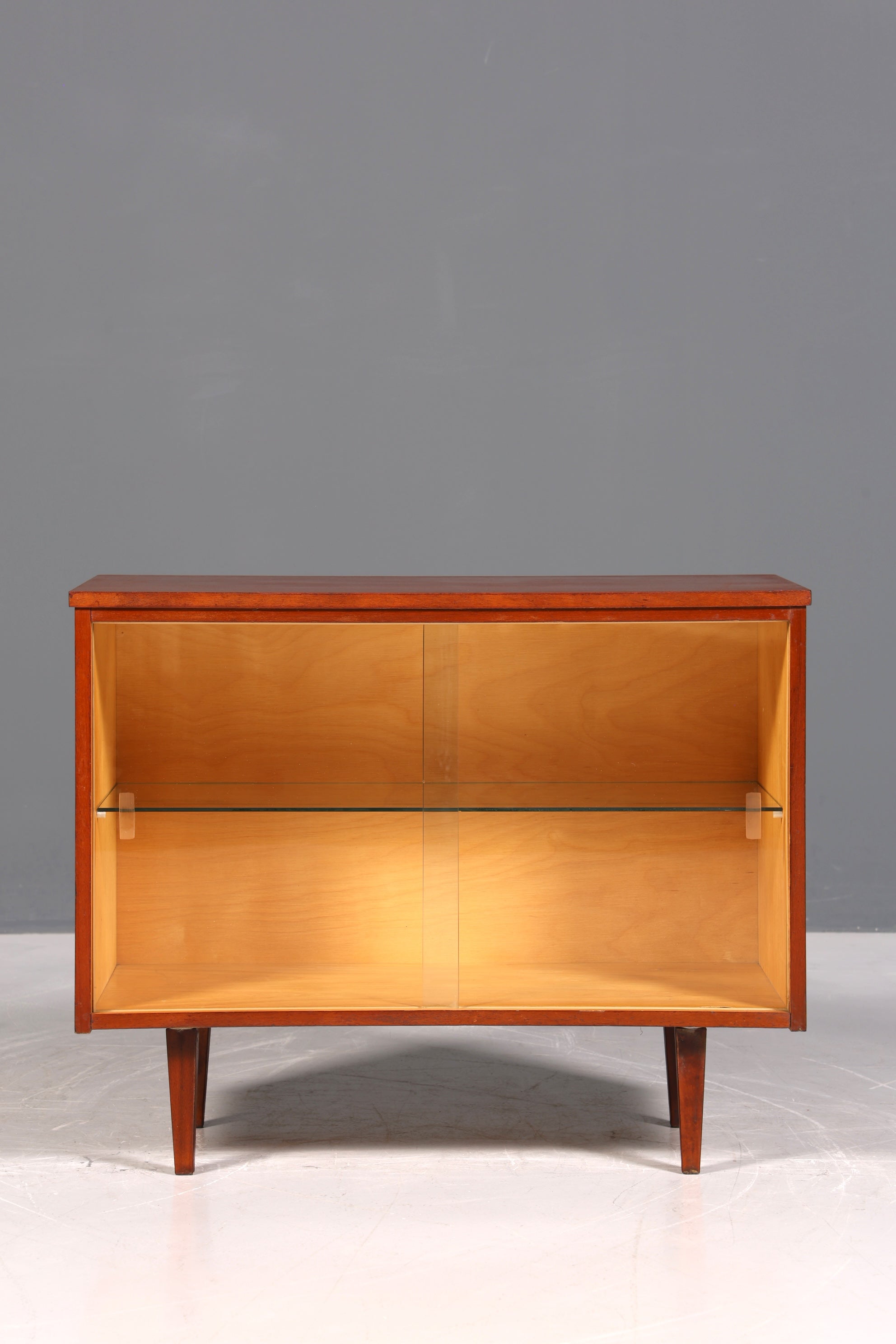 Wunderschöne Mid Century Vitrine Vintage Regal Retro Bücherregal Bookshelf