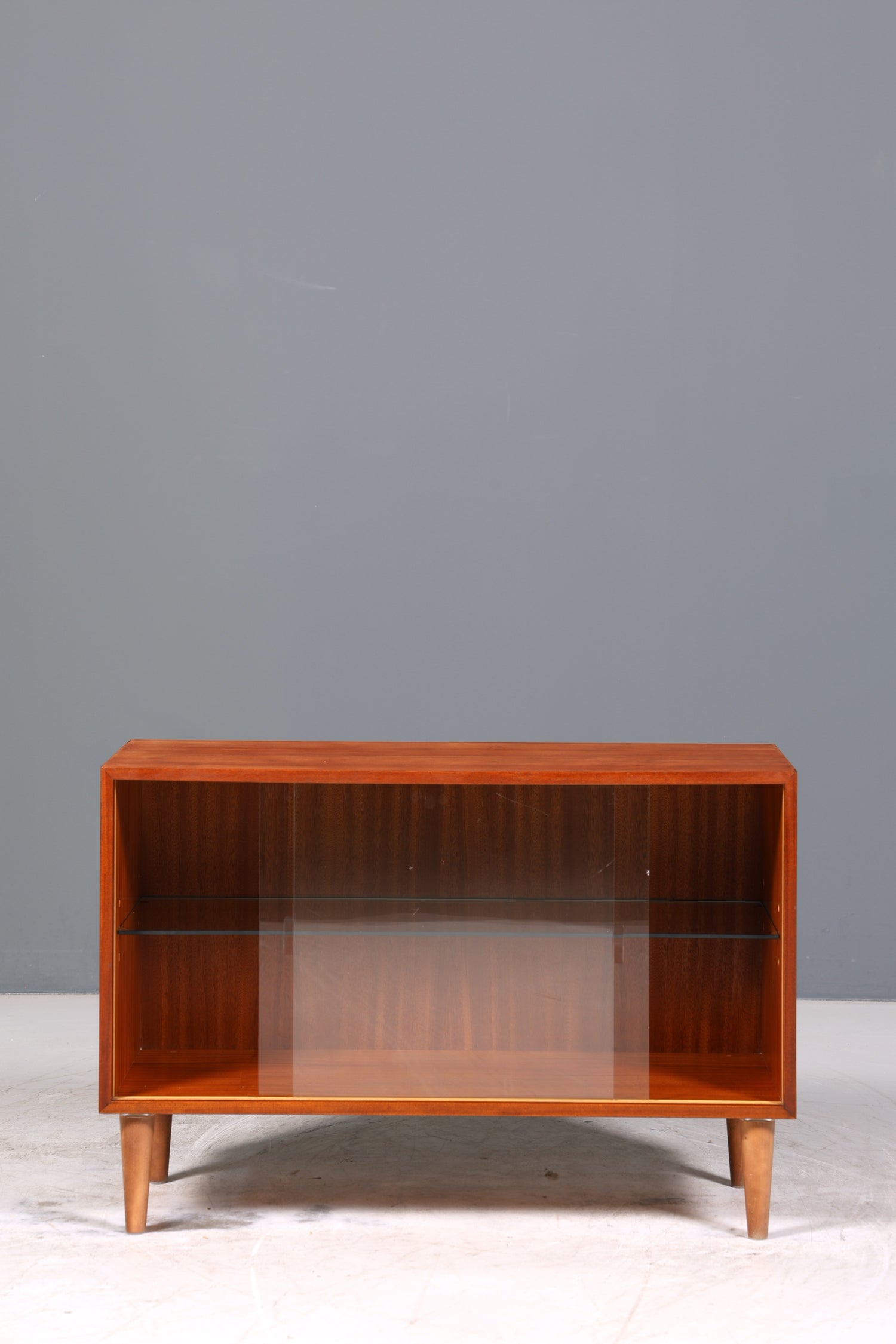 Traumhafte Mid Century Vitrine Vintage Schrank Retro Glas Regal Bücherregal