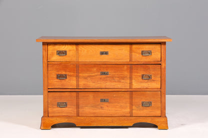Traumhaftes Jugendstil Sideboard Antik Eiche Kredenz Schrank Buffet Anrichte Schubladenkommode